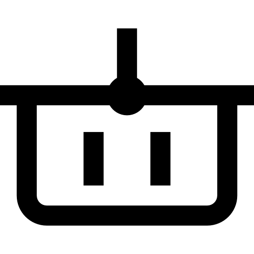 cesta de la compra Basic Straight Lineal icono