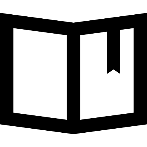 libro abierto Basic Straight Lineal icono