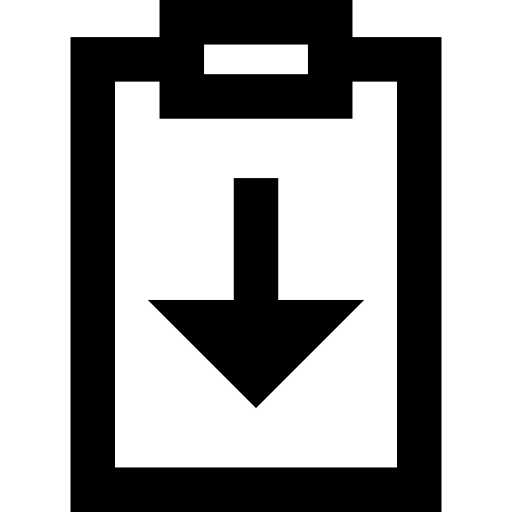 portapapeles Basic Straight Lineal icono