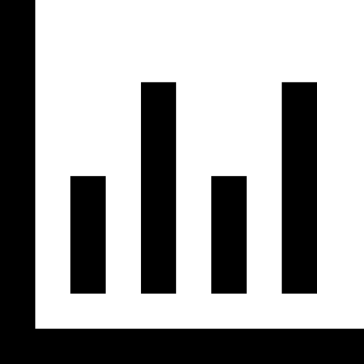 gráfico de barras Basic Straight Filled Ícone
