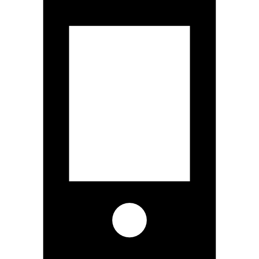 smartphone Basic Straight Filled icoon