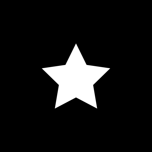Звезда Basic Straight Filled иконка