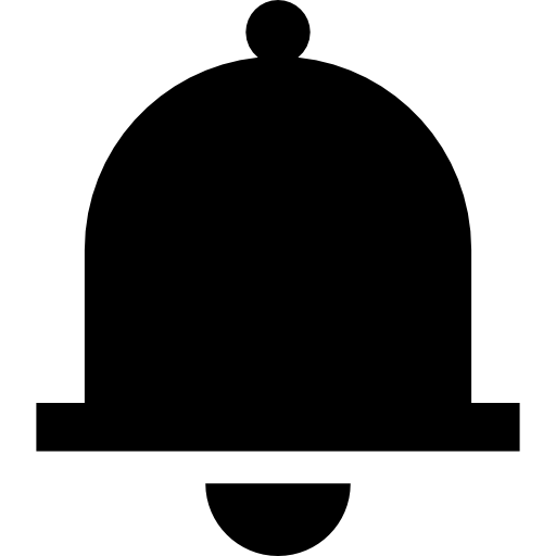 Bell Basic Straight Filled icon
