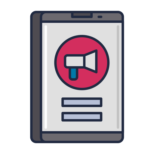 Mobile marketing Flaticons Lineal Color icon