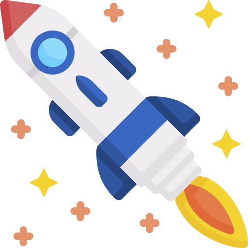 Rocket ship Special Flat icon