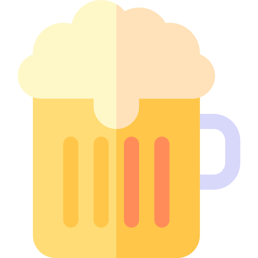 cerveza Basic Rounded Flat icono