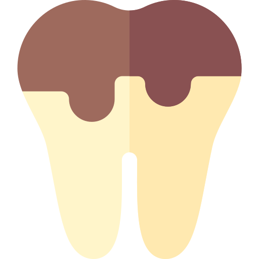 dente sporco Basic Rounded Flat icona