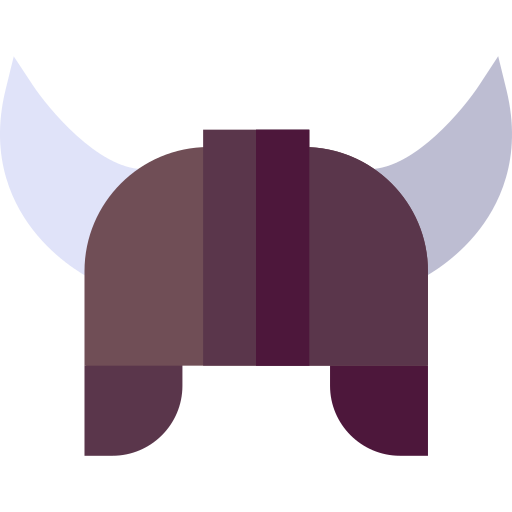 capacete viking Basic Straight Flat Ícone