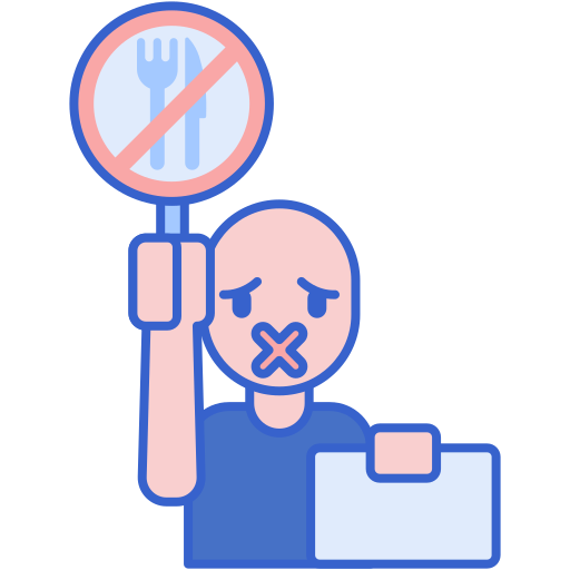 hungerstreik Flaticons Lineal Color icon