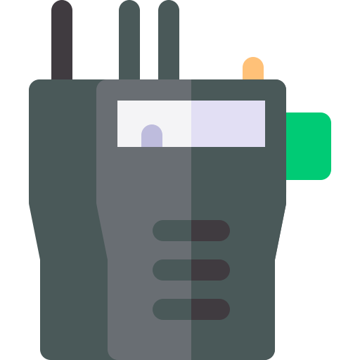 walkie-talkie Basic Rounded Flat icoon