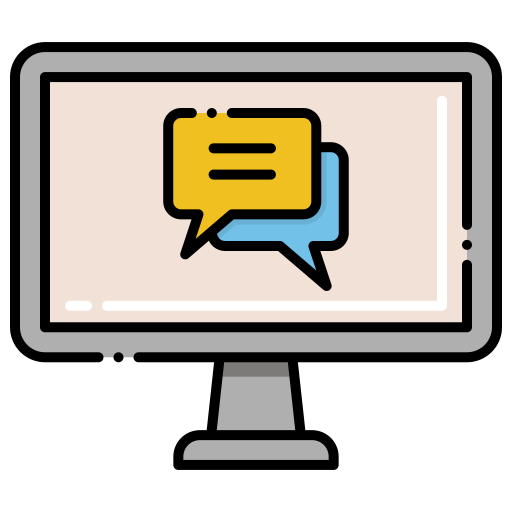 live chat Flaticons Lineal Color icoon