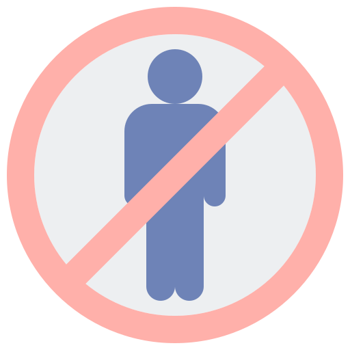 No entry Flaticons Flat icon