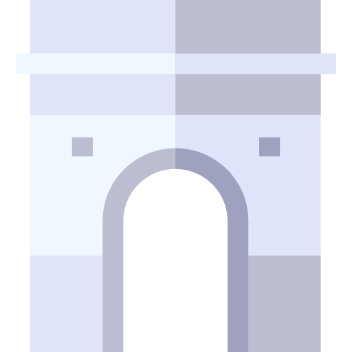 arco del triunfo Basic Straight Flat icono