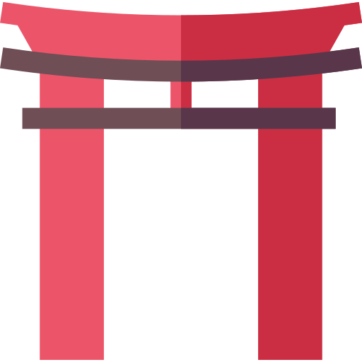 portão torii Basic Straight Flat Ícone
