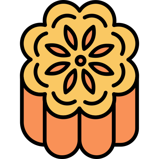 Moon cake Generic Outline Color icon