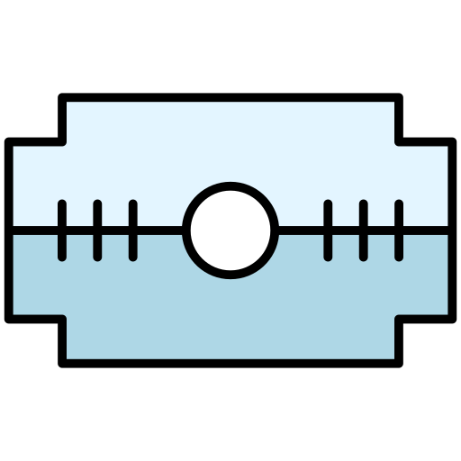 Shaving blade Generic Outline Color icon