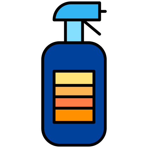 botella de spray Generic Outline Color icono
