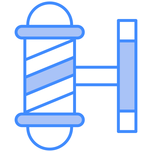 friseurzeichen Generic Blue icon