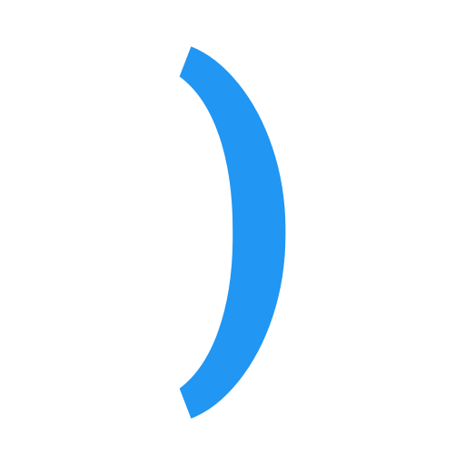 括弧 Generic Blue icon
