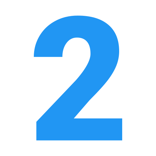 numer 2 Generic Blue ikona