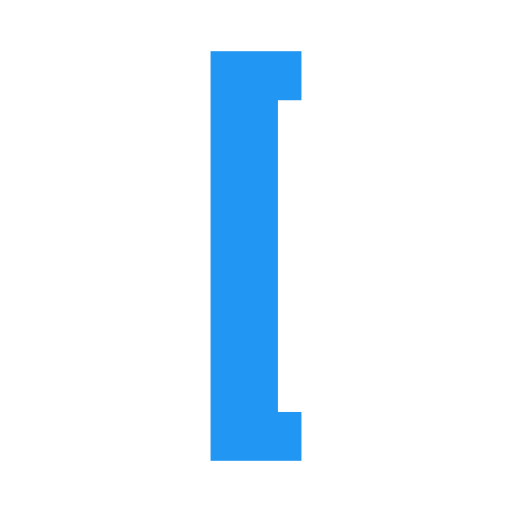 オープンブラケット Generic Blue icon