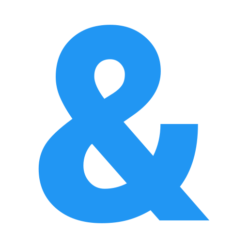 アンパサンド Generic Blue icon