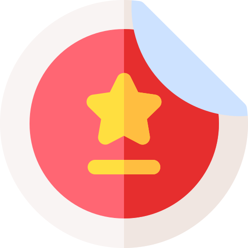 distintivo Basic Rounded Flat icona