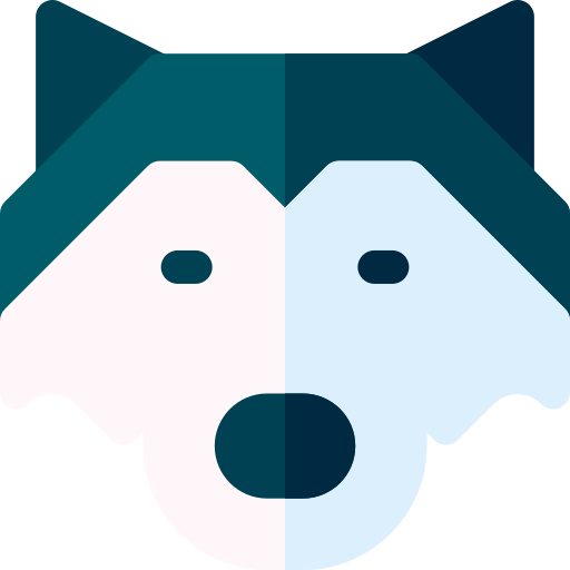malamute Basic Rounded Flat icon
