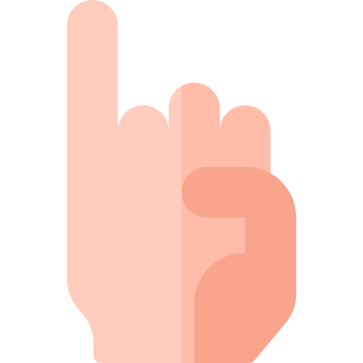 język migowy Basic Rounded Flat ikona