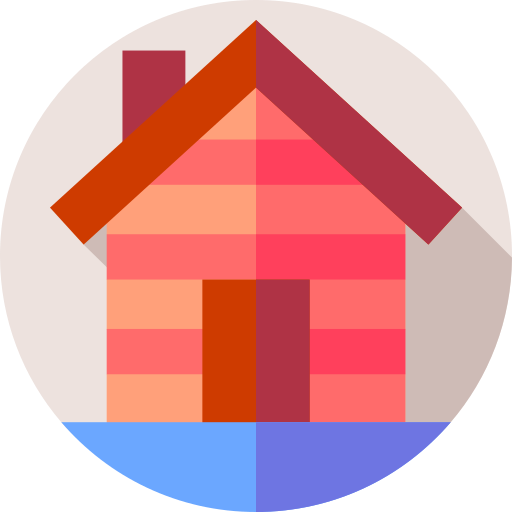 House Flat Circular Flat icon