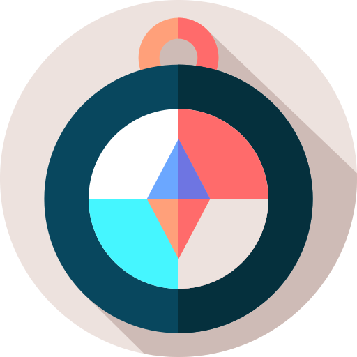 Compass Flat Circular Flat icon