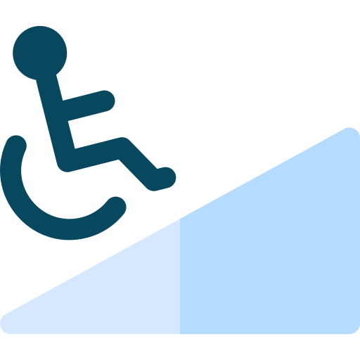 wózek inwalidzki Basic Rounded Flat ikona