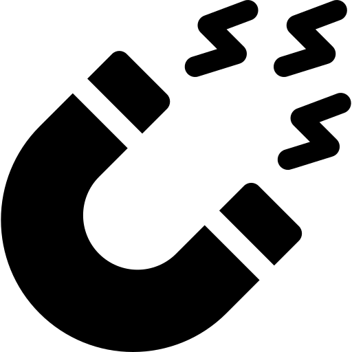 elektromagneet Basic Rounded Filled icoon