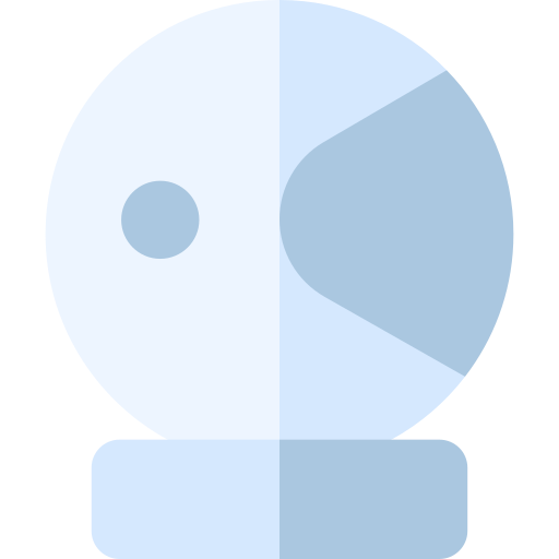 hełm astronauty Basic Rounded Flat ikona