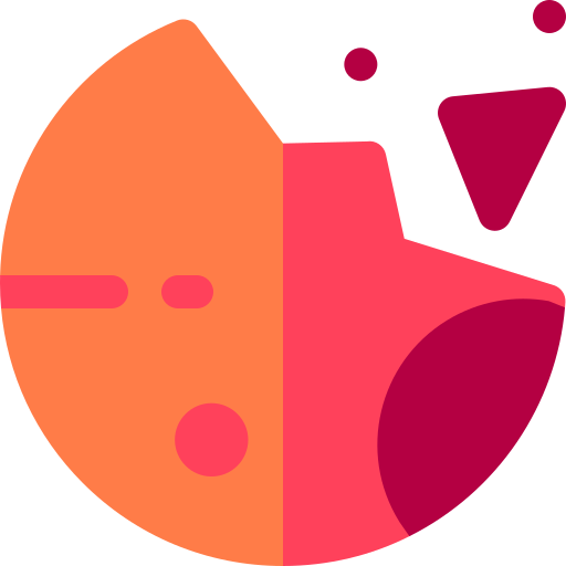 파괴 된 행성 Basic Rounded Flat icon