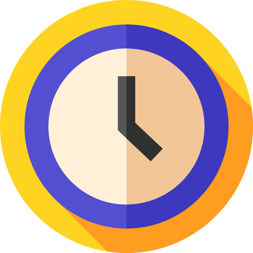wandklok Flat Circular Flat icoon