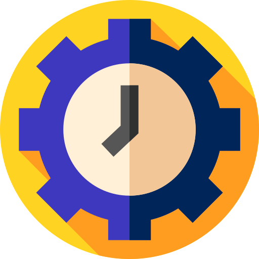 zegar ścienny Flat Circular Flat ikona