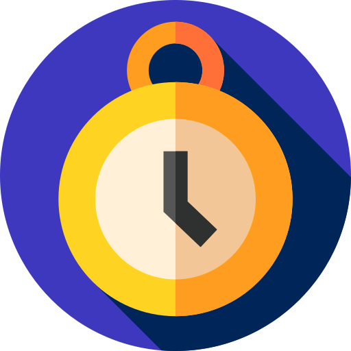 reloj de bolsillo Flat Circular Flat icono
