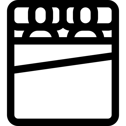 casal Basic Straight Lineal Ícone