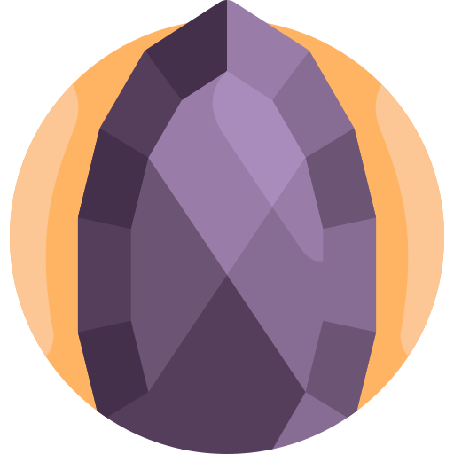 diamante negro Detailed Flat Circular Flat icono
