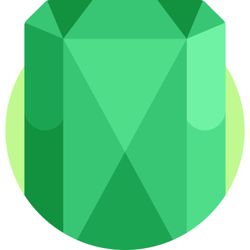 smaragd Detailed Flat Circular Flat icoon