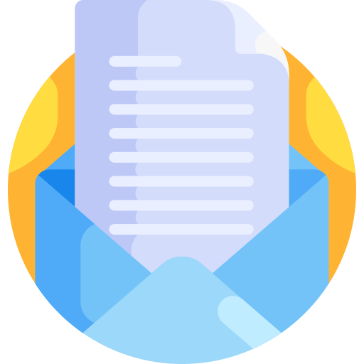 e-mail Detailed Flat Circular Flat icoon
