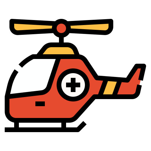 ambulancia aerea Linector Lineal Color icono