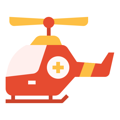 Air ambulance Linector Flat icon