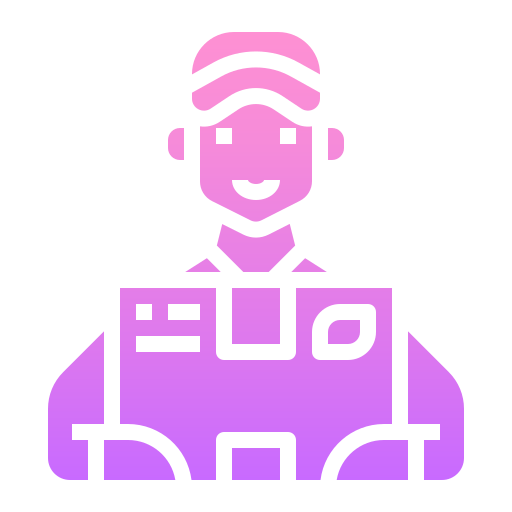 Delivery man Generic Flat Gradient icon