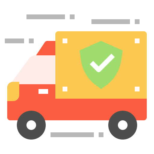 Delivery truck Linector Flat icon