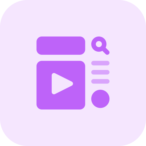 Video sharing Pixel Perfect Tritone icon