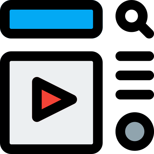 Video sharing Pixel Perfect Lineal Color icon