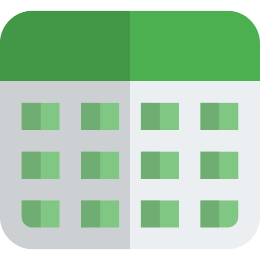 kalender Pixel Perfect Flat icoon