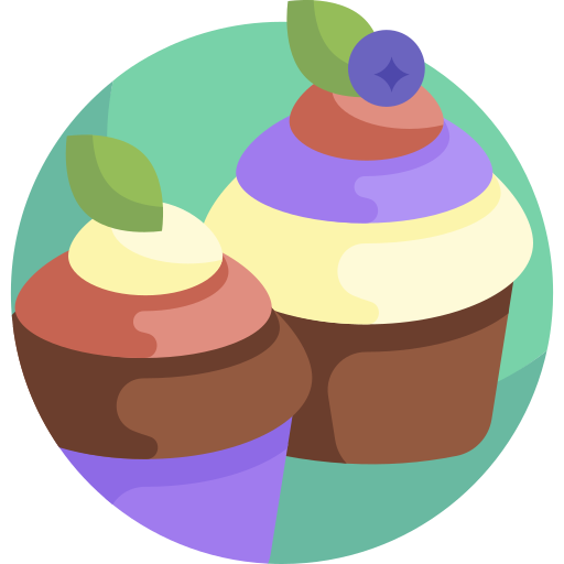 컵케익 Detailed Flat Circular Flat icon